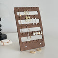 5 layer walnut necklace stand