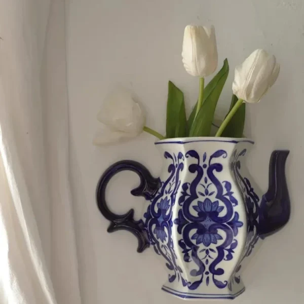 WallDecor,HomeDecor,ArtOnWalls,retro wall art,wall flower,Wall-Mounted Vase