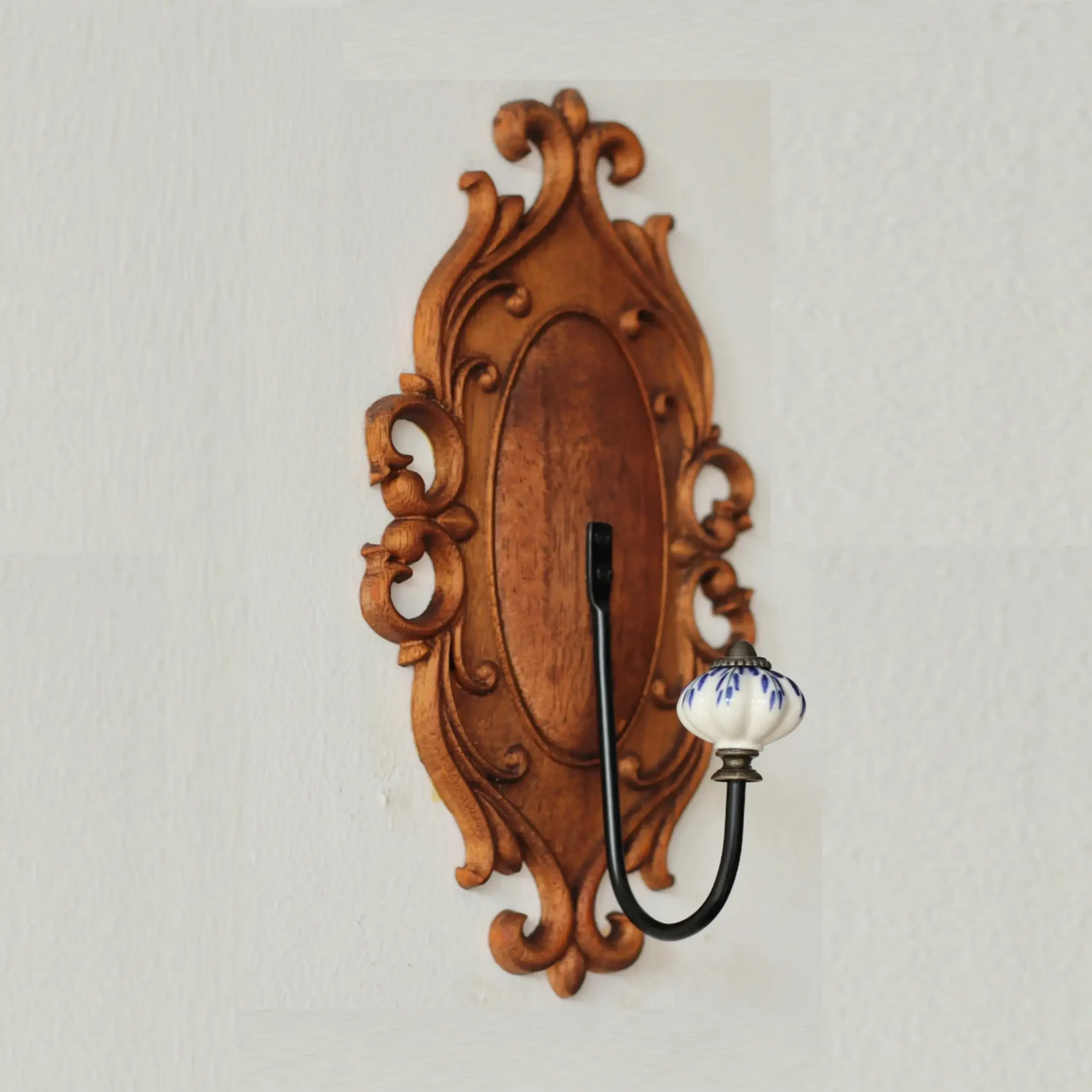 retro wooden wall hook